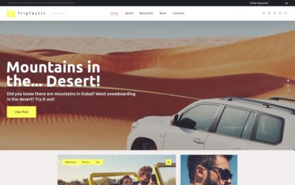 TripTastic - Seyahat Blogu WordPress Teması