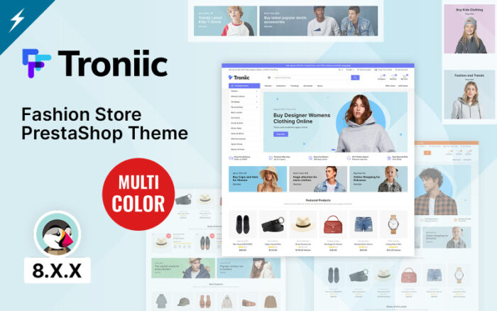 Troniic Moda ve Giysi PrestaShop Teması