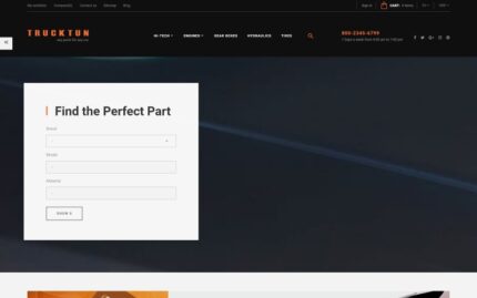 Trucktun - Spare Parts Store Ecommerce Clean Bootstrap PrestaShop Teması
