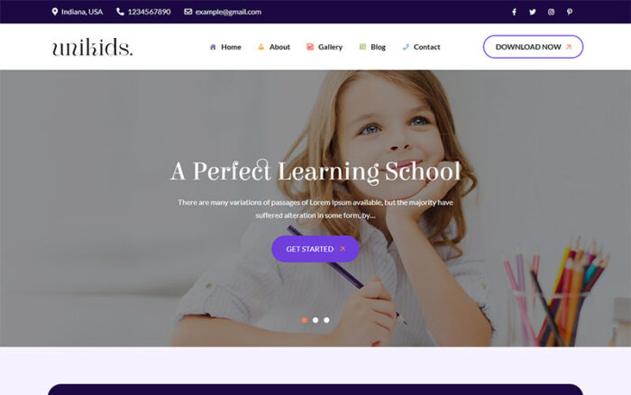 UniKids Pro - Benzersiz ve Modern Çocuk WordPress Teması