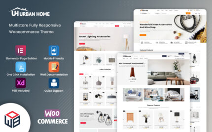 UrbanHome - Mobilya, Ev ve Yaşam Tarzı WooCommerce Şablonu