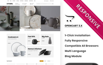 Utown - Ultimate Kitchen Emporium: OpenCart Şablonu