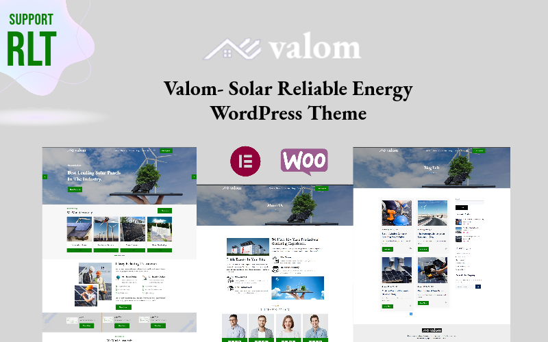 Valom - Güvenilir Güneş Enerjisi WordPress Teması