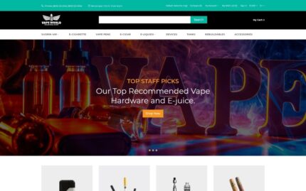 Vape World - E-Cigars Responsive Fancy OpenCart Şablonu