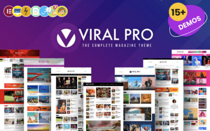 Viral Pro - Modern & Creative Newspaper Magazine, Blog & News WordPress Teması