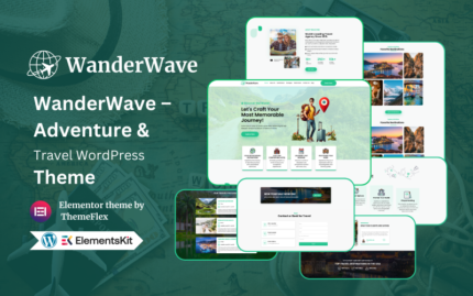 WanderWave – Macera ve Seyahat WordPress Teması