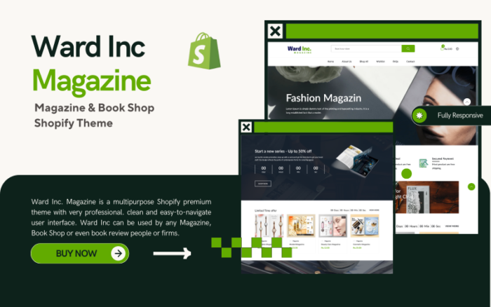 Ward Inc. Magazine - Magazine & Book Shop Shopify Teması