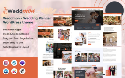 Weddmon - Düğün Planlayıcısı WordPress Teması