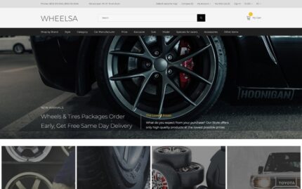 Wheelsa - Arabalar ve Motosikletler Kullanıma Hazır Temiz OpenCart Şablonu