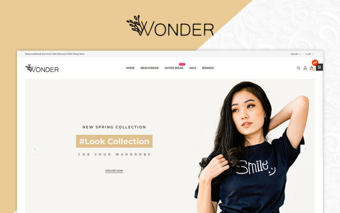 Wonder Fashion Multistore Store OpenCart Şablonu