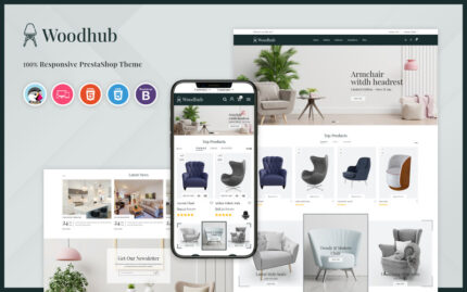 Woodhub - Mobilya PrestaShop Şablonu