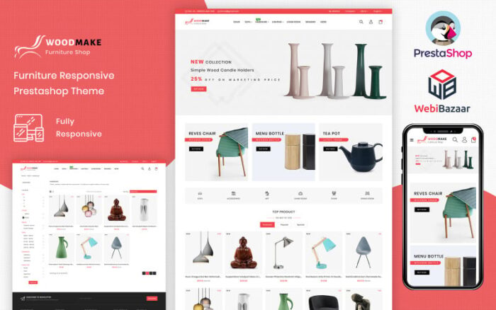 Woodmake - Minimal Mobilya PrestaShop Mağazası