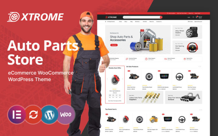 Xtrome - Otomobil ve Yedek Parça WooCommerce Teması