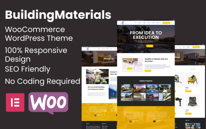 Yapı Malzemeleri WooCommerce WordPress Teması
