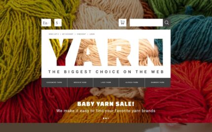 Yarn Online Store OpenCart Şablonu