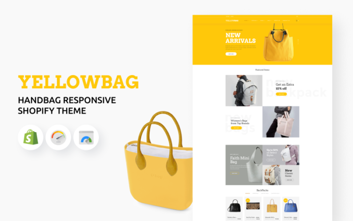 YellowBag - El Çantası Duyarlı Shopify Teması