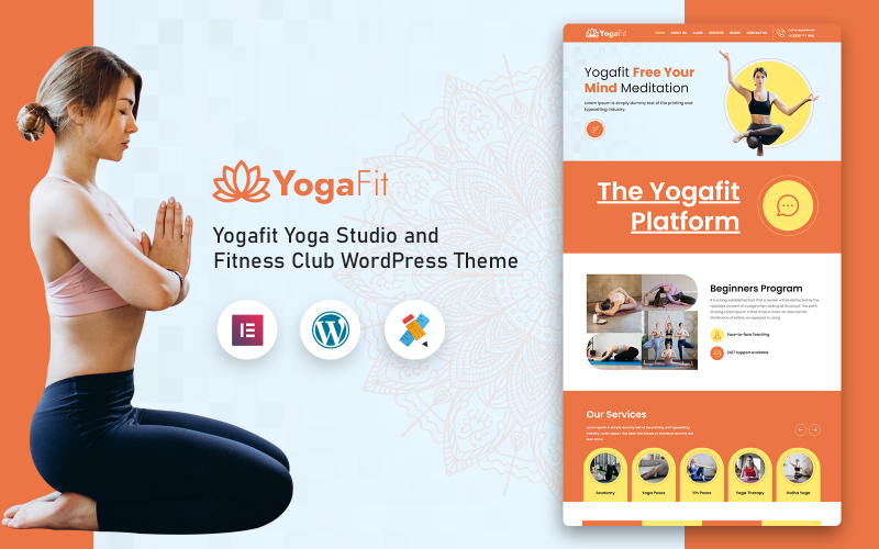 Yogafit Yoga Stüdyosu ve Fitness Kulübü WordPress Teması