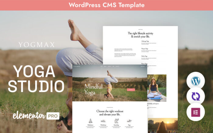 Yogmax - Yoga Stüdyosu Çok Amaçlı Duyarlı WordPress Teması