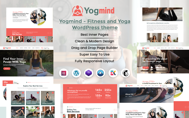 Yogmind - Fitness ve Yoga WordPress Teması