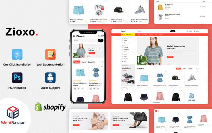 Zioxo - Çok Amaçlı E-ticaret Shopify Şablonu