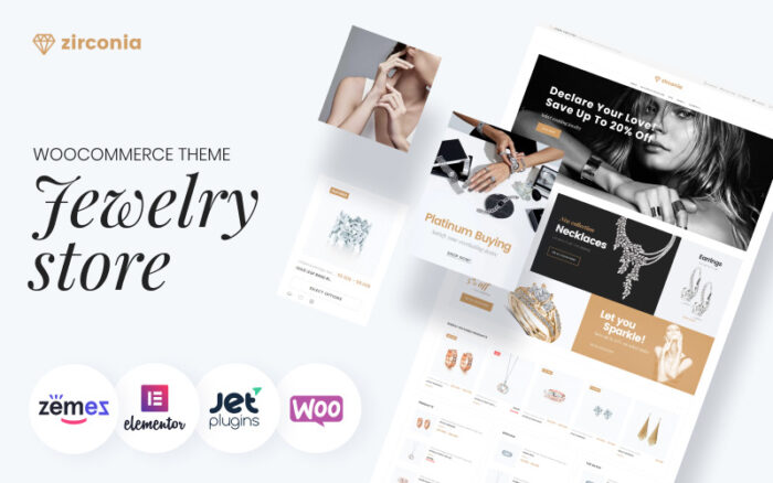 Zirkonya - Moda Takı WooCommerce Teması