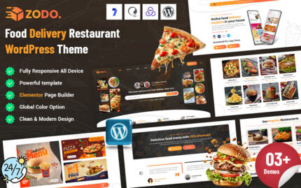 Zodo - Restoranları Keşfedin WordPress Teması