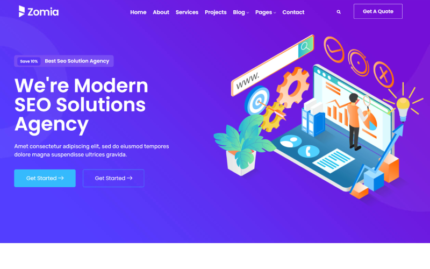 Zomia - Teknoloji ve Ajans WordPress Teması